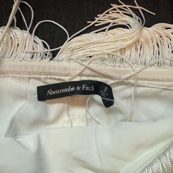 Abercrombie & Fitch Fringe Mini Dress SKU: 657523017 white - S - Picture 5 of 6